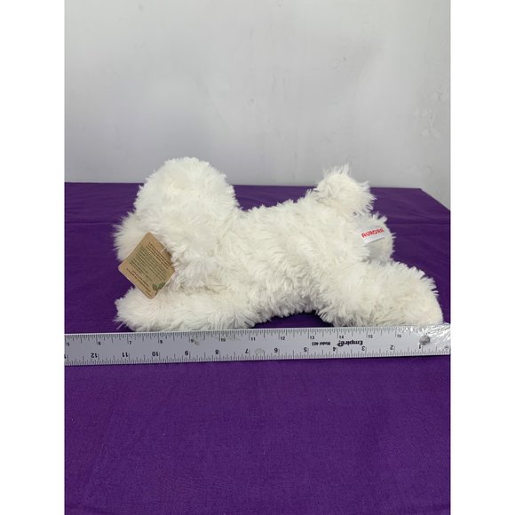 Aurora Flopsie - 12" Bonita White Laying Maltese Plastic Eyes and Nose - Picture 12 of 13